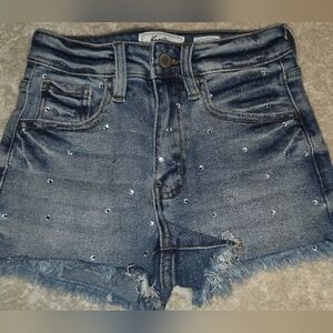 KanCan Blue High Rise Denim Shorts